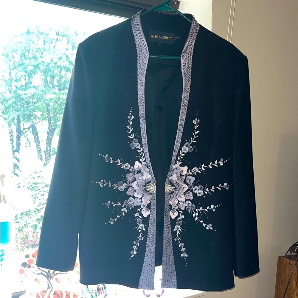 Black Floral Women's Jacket